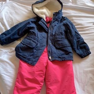 Toddler girl snowpants/jacket set- size 2T